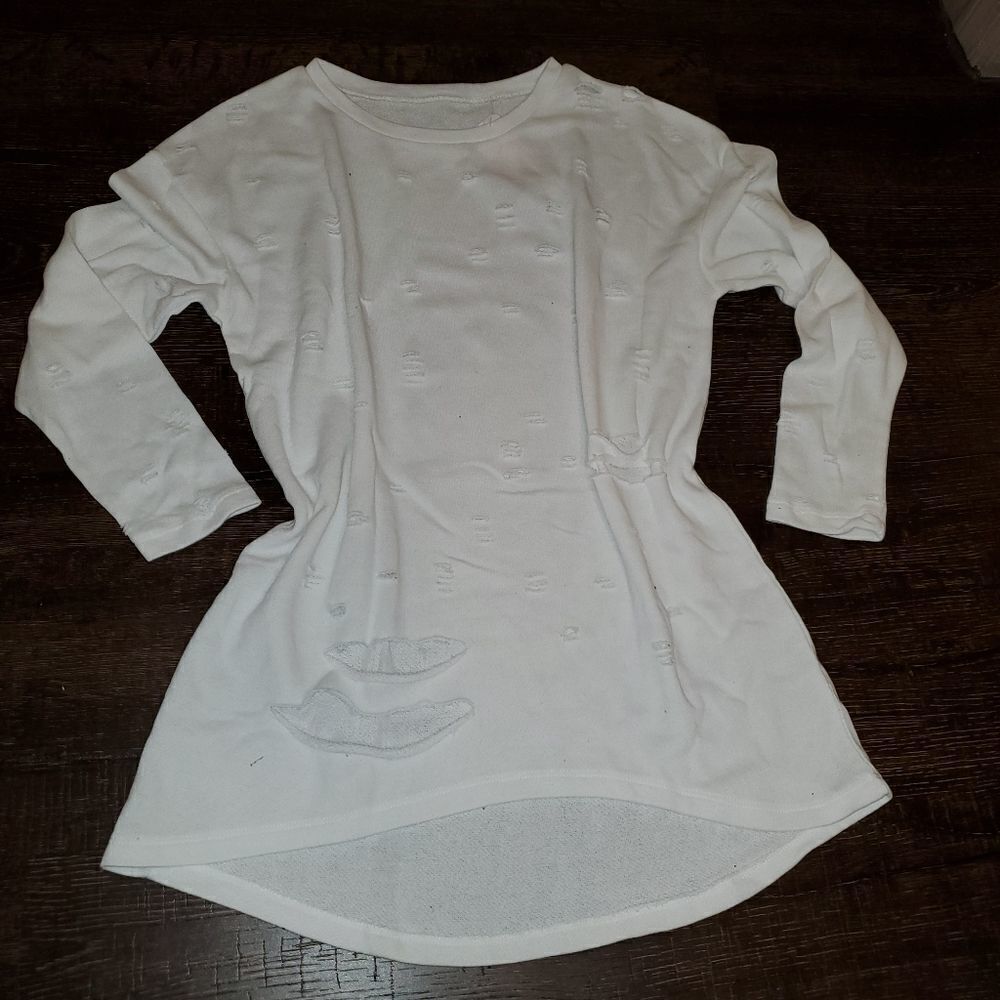 Distressed Sweatshirt dress/tunic  - Picture 3 of 8